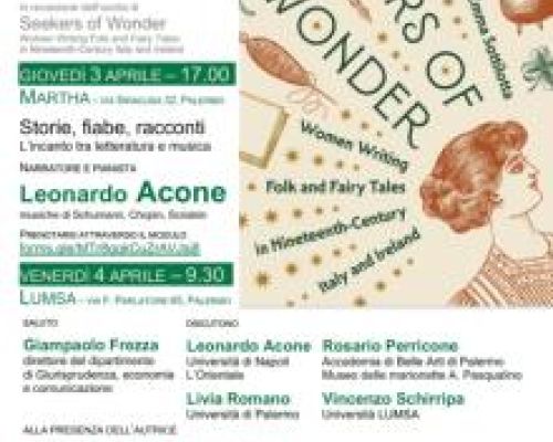 Di fiaba, di isole, di narratrici. Una lezione e un seminario a Palermo