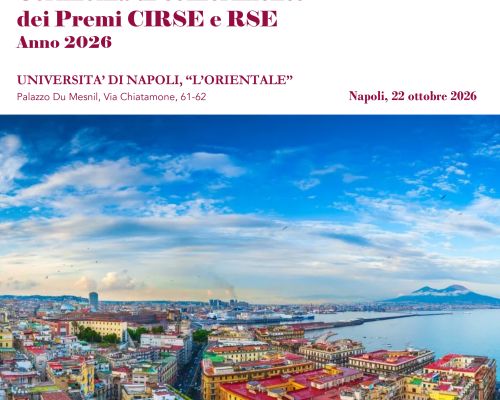 Cerimonia di conferimento dei premi CIRSE e RSE anno 2026